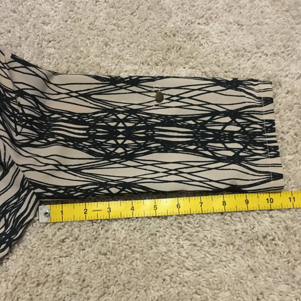 Presley Skye Retro 70s Geometric Tesseract Wrap Dress Tie Back Small - Picture 15 of 15